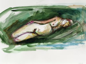 Liggende nøgen, 2015,