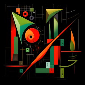 En aktiemarkedstrend i Picasso-stil 3