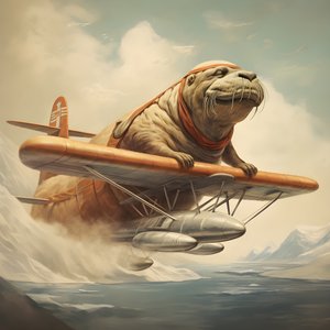 En hvalros flyver et fly 3