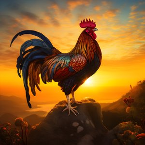 Kukko kukko auringonnousun aikaan 1