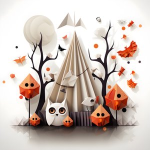 Lykønskningskort til Halloween 2