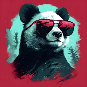Panda med briller 2