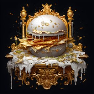 en hvid marmor burger 2
