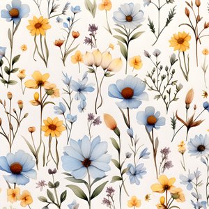 aquarell boho floral wildflowers 2