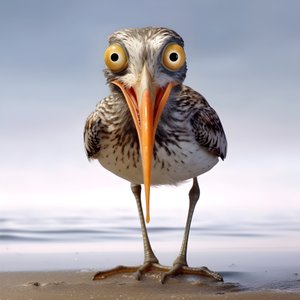 En sandpiper holder en fisk 3
