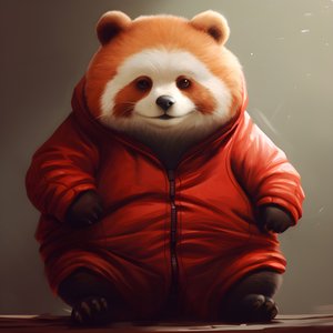 rød panda overvægtigt menneskebarn 3
