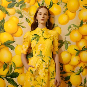 forskellige gule citron motiver 3