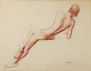 Nøgenstudie: Ida Rubinstein, 1916.