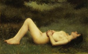 Liggende nøgen,