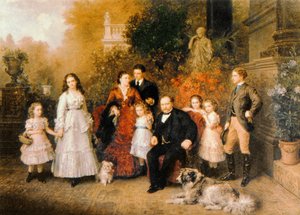Familie af Forretningsmanden B. H. Strousberg