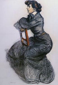 Colette, ca.1906-7 (kul og pastel)