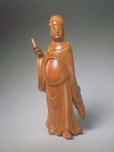 Figur af Wen Chang (buksbom)