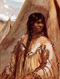 Blackfoot indisk pige