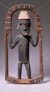 Figur fra Canoe House, Salomonøerne (træ)