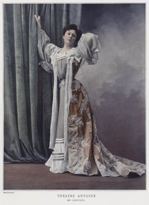 Jeanne Cheirel, fransk skuespillerinde (farvet foto)
