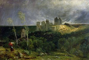 Ruinerne af Chateau de Pierrefonds, 1861