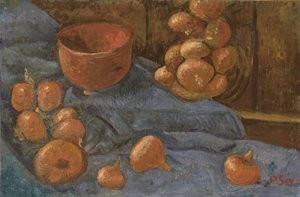 Stilleben med løg, ca. 1896