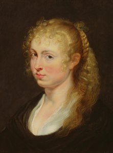 Ung kvinde med krøllet hår, ca.1618-20