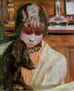 Kvinde med hund, ca. 1913