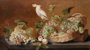 Stilleben med papegøje, ca. 1640
