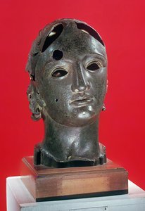 Hoved af Apollo, fra Nimes, 1.-2. århundrede (bronze)