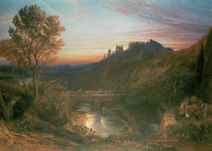 Byen ved solnedgang