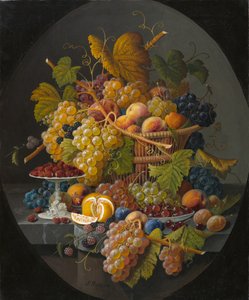 Stilleben med frugt, c.1855-1860