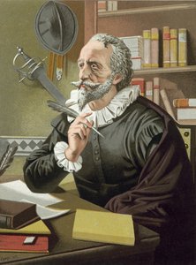 Cervantes i sit studie