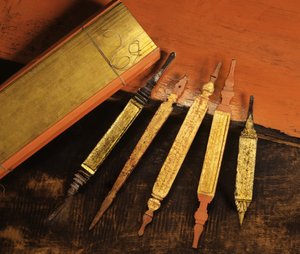 Lanna buddhistiske manuskripter (palmeblade og træ)