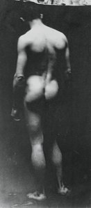 Stående nøgen Samuel Murray, ca. 1890-1892.