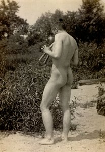 Thomas eakins spiller en Aulos, 1889
