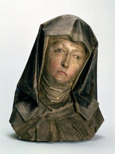 Hoved af St. Anne, 1500-10 (malet træ)