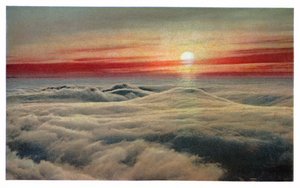 Solopgang over skyerne, ca. 1930 (print)