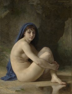 Siddende nøgen, 1884