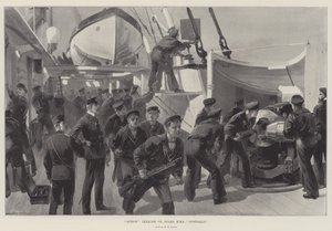 Handlingsøvelse ombord på HMS Australia
