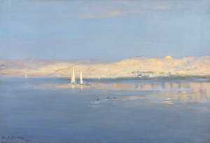 Månen stiger over Nilen, 1900