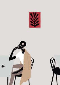 Cafescene med Matisse, 2016, (digital)