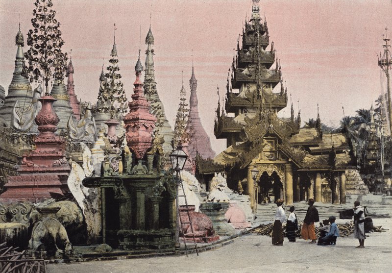 Rangoon, Pagoda De Choue Dagoun af European Photographer