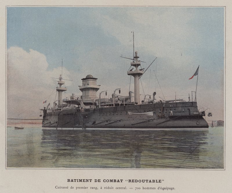 "Formidabel" kampbygning (farvet foto) af (after) French Photographer