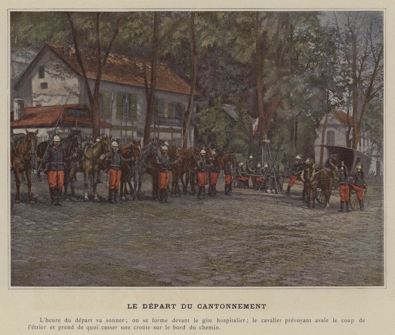 Forlader kantonen (farvet foto) af (after) French Photographer