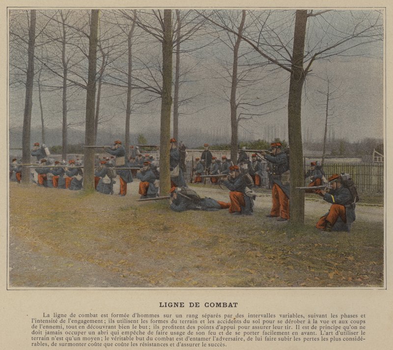 Combat Line (farvet foto) af (after) French Photographer