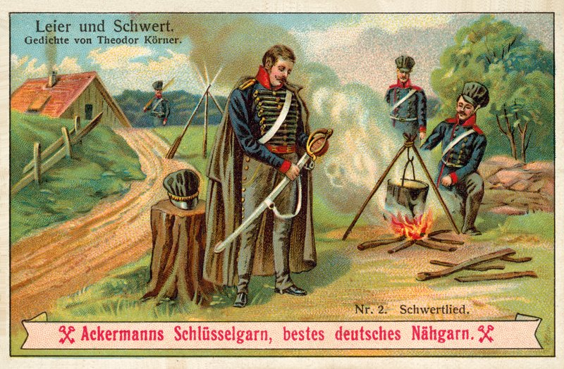 Sværdsang (chromolitho) af (after) German School