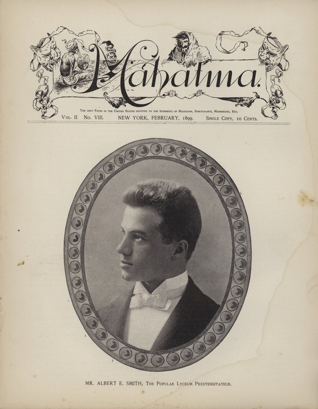 Albert E Smith, Det populære lyceum Prestidigitateur af American School