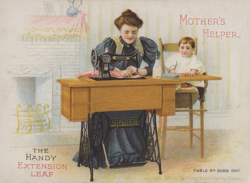 Singer Symaskine, The Handy Extension Leaf, Mothers Helper af American School