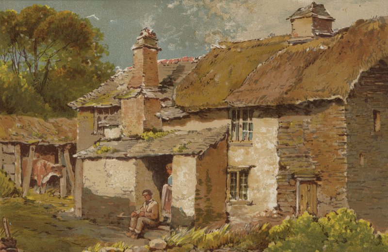Stuehus i nærheden af Ilfracombe, North Devon af English School