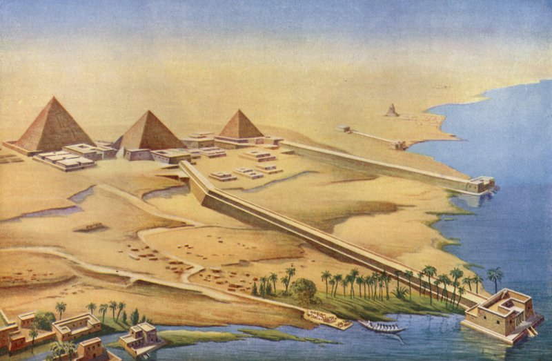 Rekonstruktion af de tre pyramider i Abusir af English School