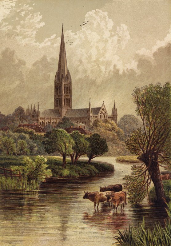 Salisbury katedral af English School