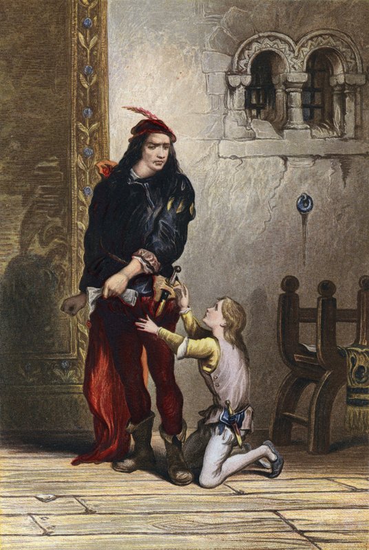 Shakespeare, King John, 4. akt, scene 1 af English School