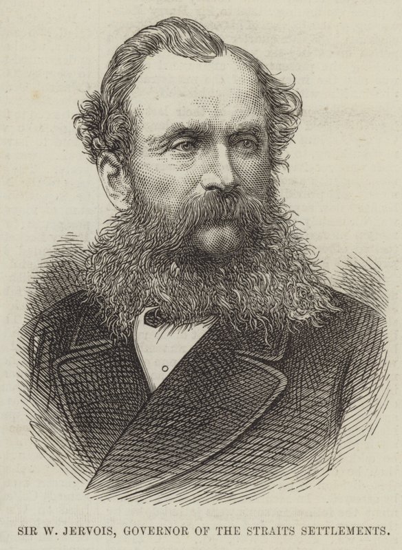 Sir W Jervois, guvernør for Straits Settlements af English School