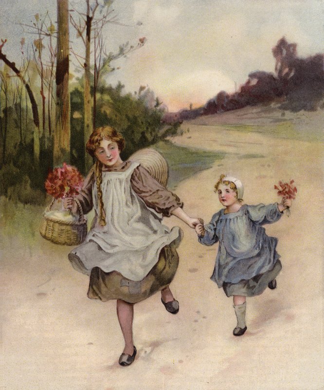 Forårsblomster af English School